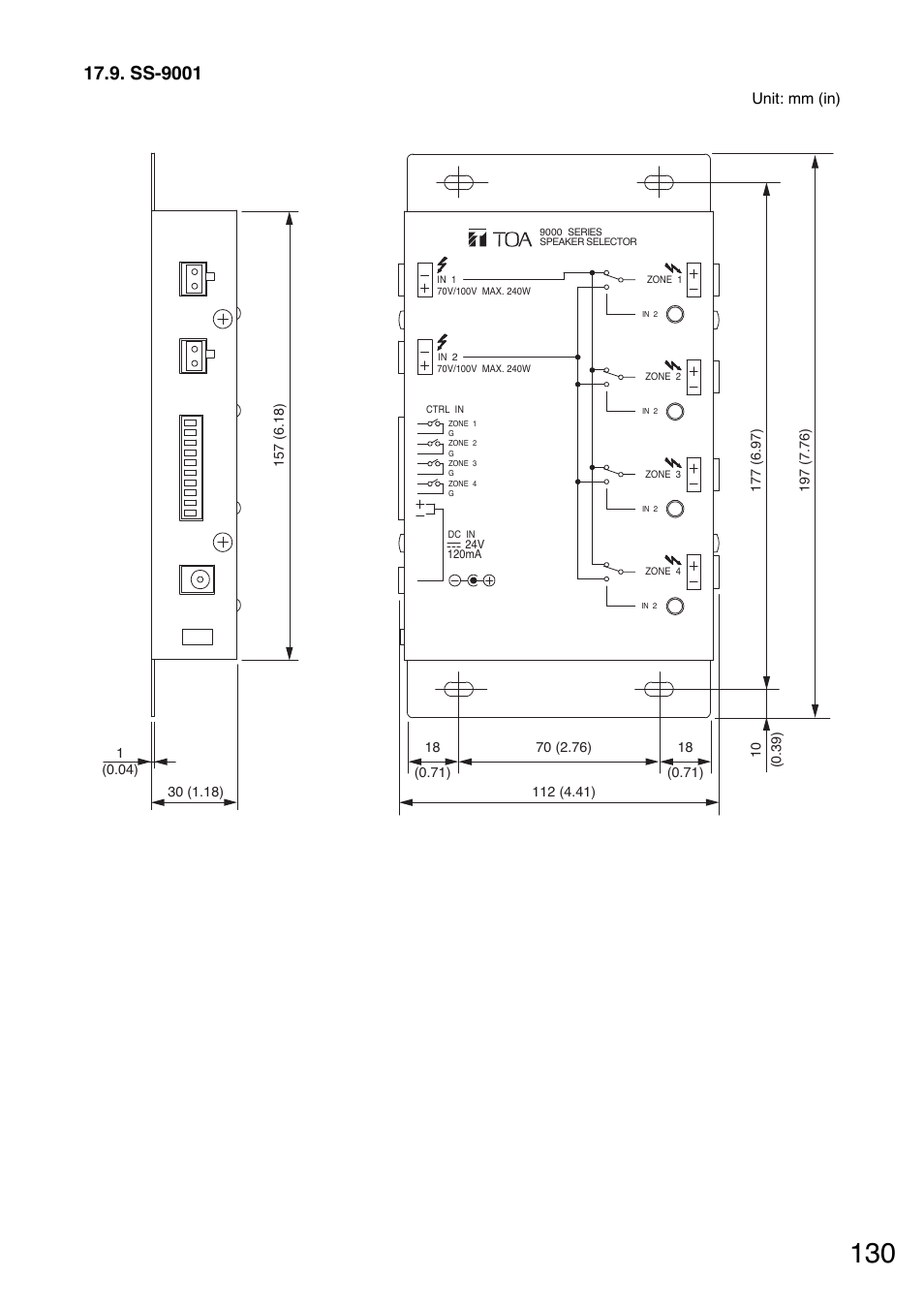 Ss-9001 | Toa M-9000M2 v.2.00 User Manual | Page 130 / 155