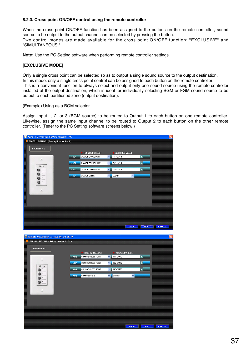 Toa M-9000M2 v.2.00 User Manual | Page 37 / 155