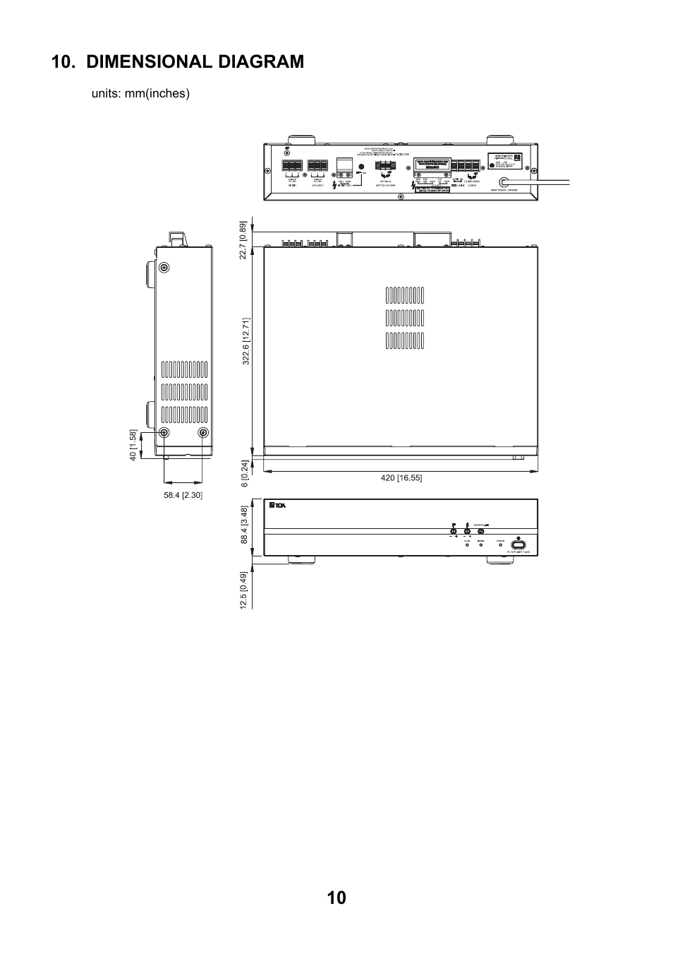 Toa P-2240 SA User Manual | Page 10 / 12