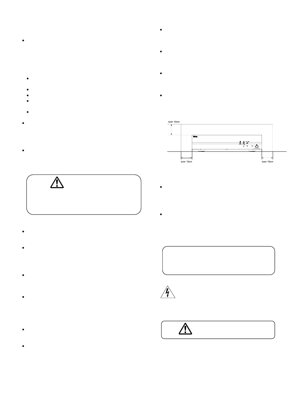 Caution, Attention | Toa P-2240 SA User Manual | Page 4 / 12