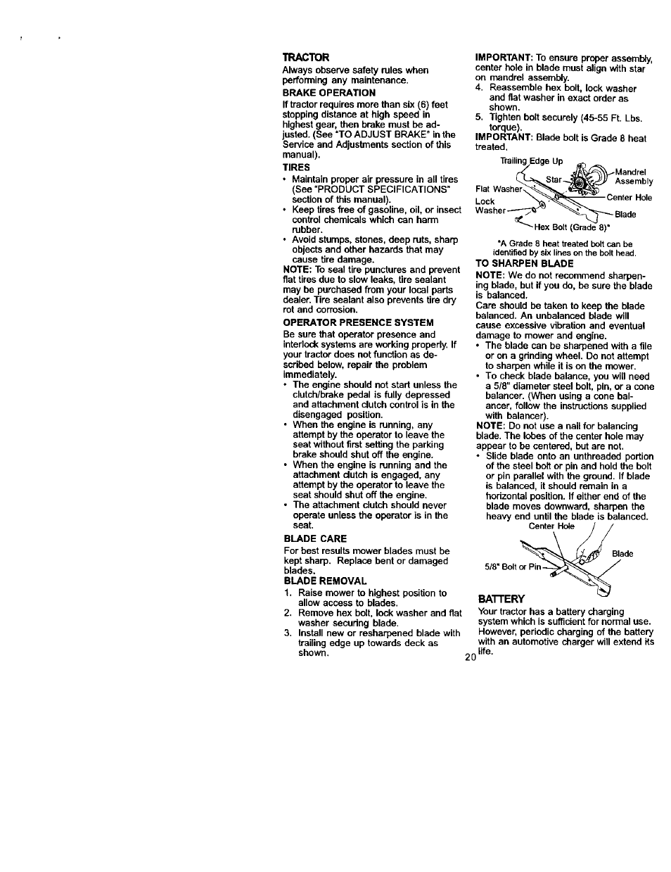 Tractor | Craftsman 917.272230 User Manual | Page 20 / 64