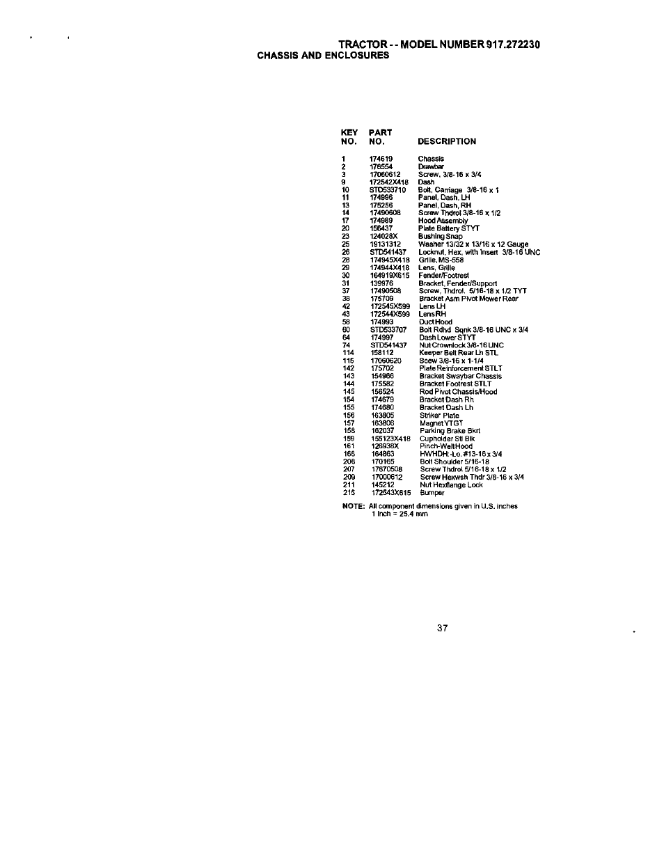 Chassis and enclosures | Craftsman 917.272230 User Manual | Page 37 / 64