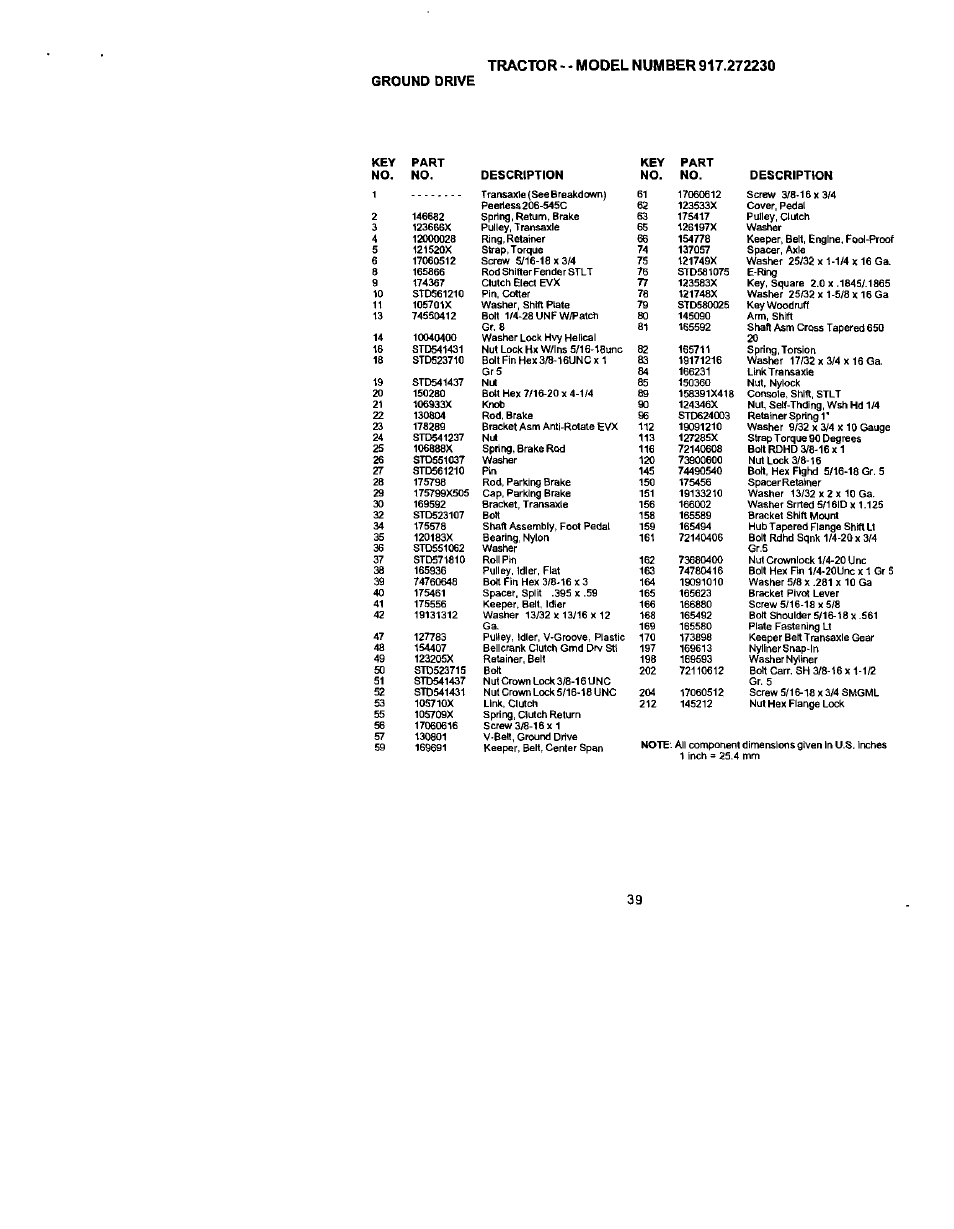 Ground drive | Craftsman 917.272230 User Manual | Page 39 / 64