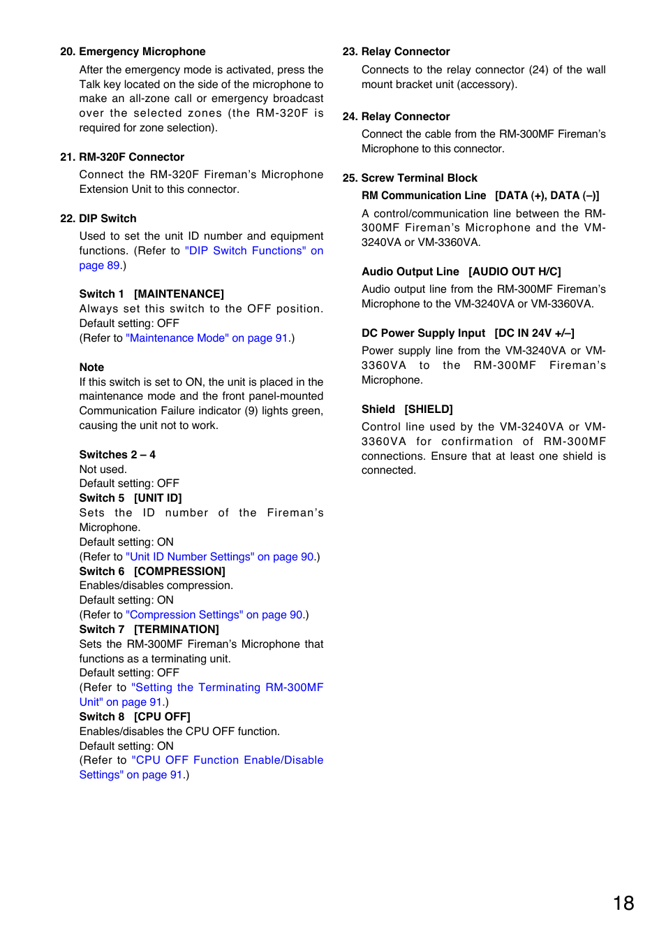 Toa VM-3000 Series User Manual | Page 18 / 149