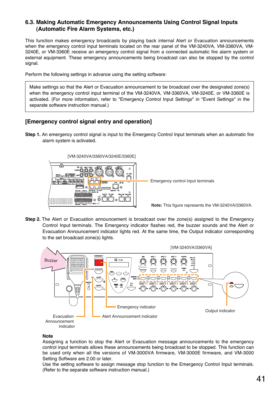 Automatic fire alarm systems, etc.) | Toa VM-3000 Series User Manual | Page 41 / 149