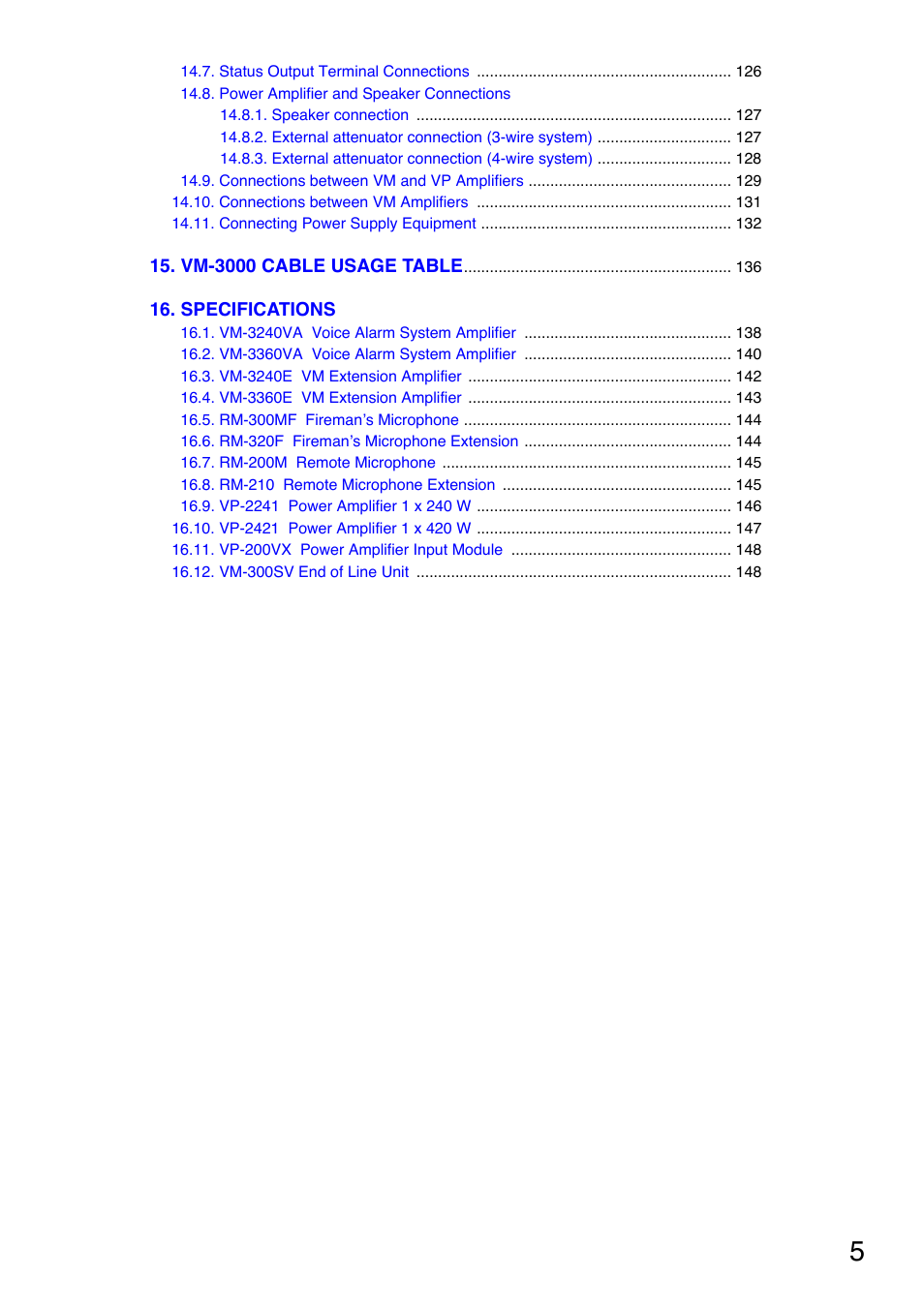 Toa VM-3000 Series User Manual | Page 5 / 149