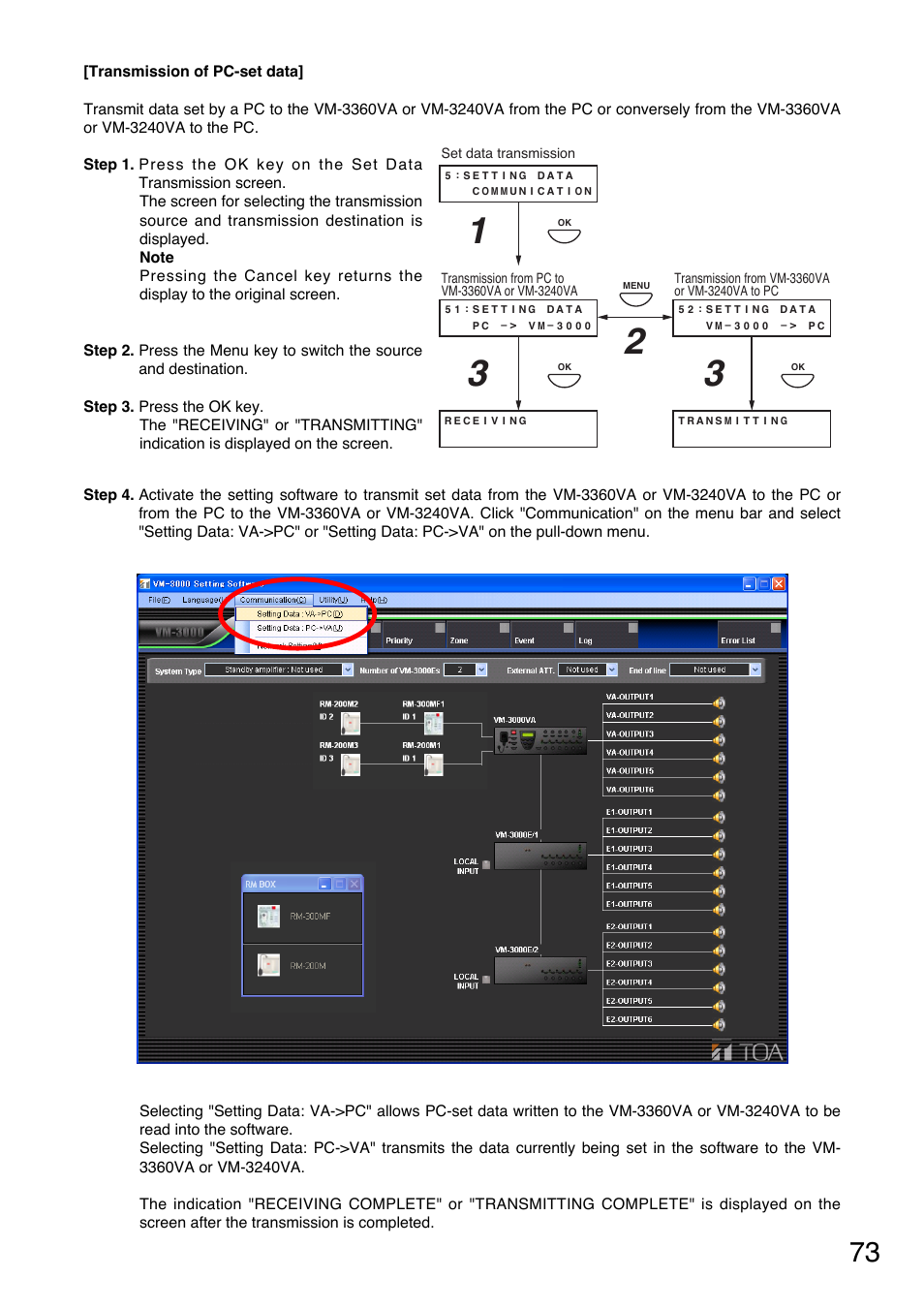 Toa VM-3000 Series User Manual | Page 73 / 149