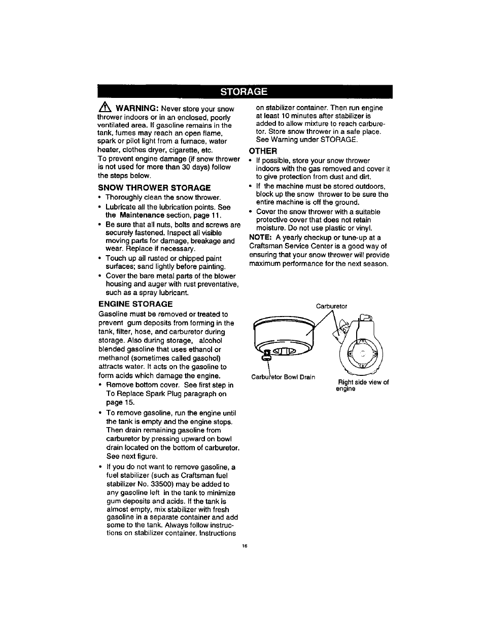 Craftsman 536885211 User Manual | Page 16 / 17