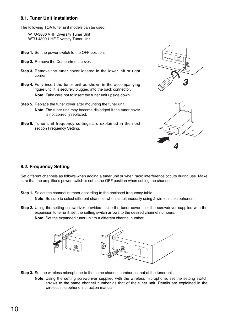 Toa WA-1822C User Manual | Page 10 / 24
