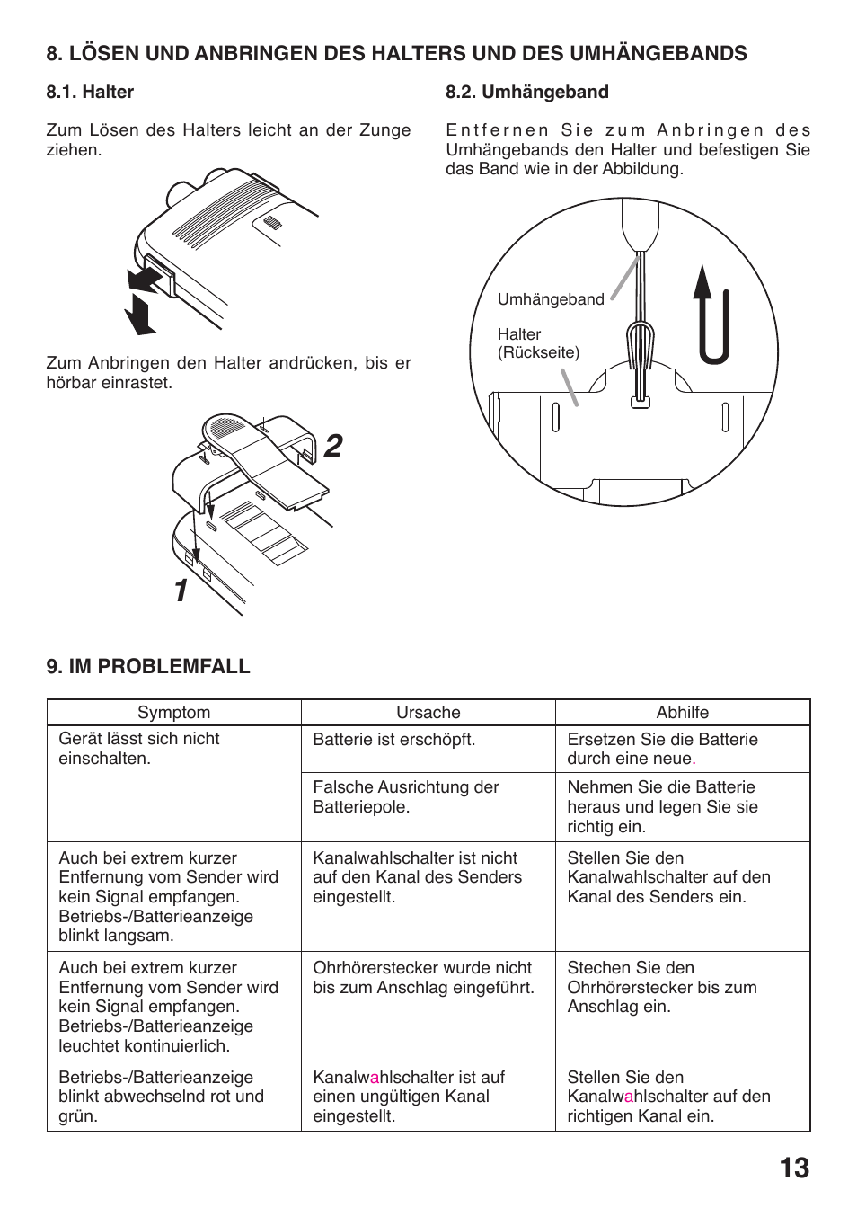 Toa WT-5100 User Manual | Page 13 / 44