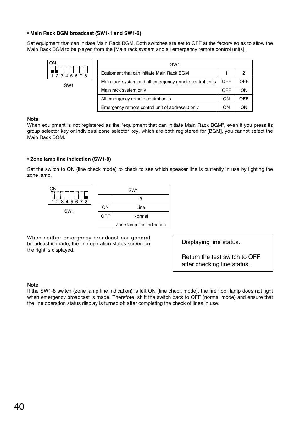 Toa FS-970 SERIES User Manual | Page 40 / 56