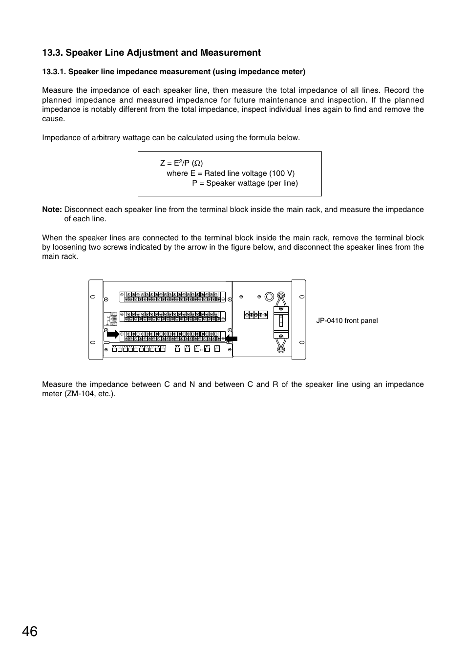 Toa FS-970 SERIES User Manual | Page 46 / 56