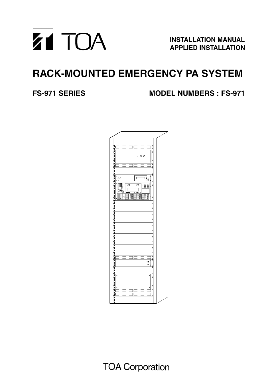 Toa FS-971 SERIES User Manual | 44 pages