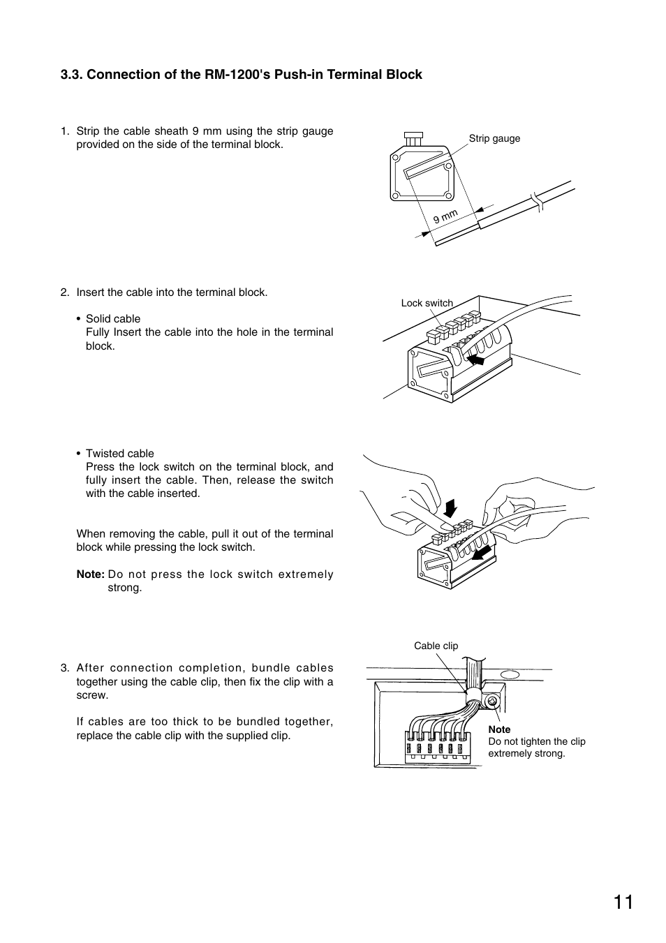 Toa FS-971 SERIES User Manual | Page 11 / 44