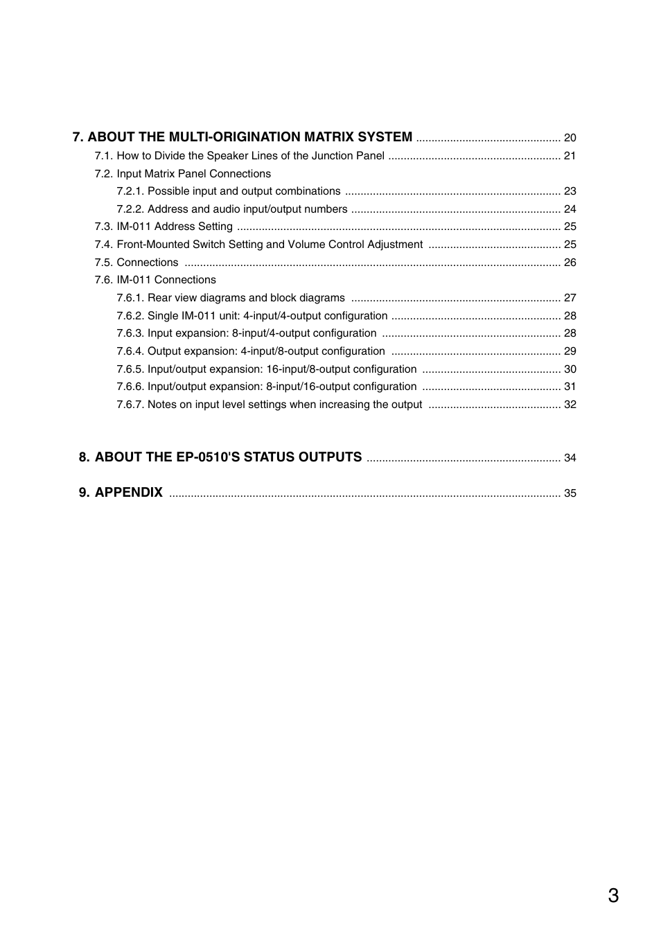 Toa FS-971 SERIES User Manual | Page 3 / 44