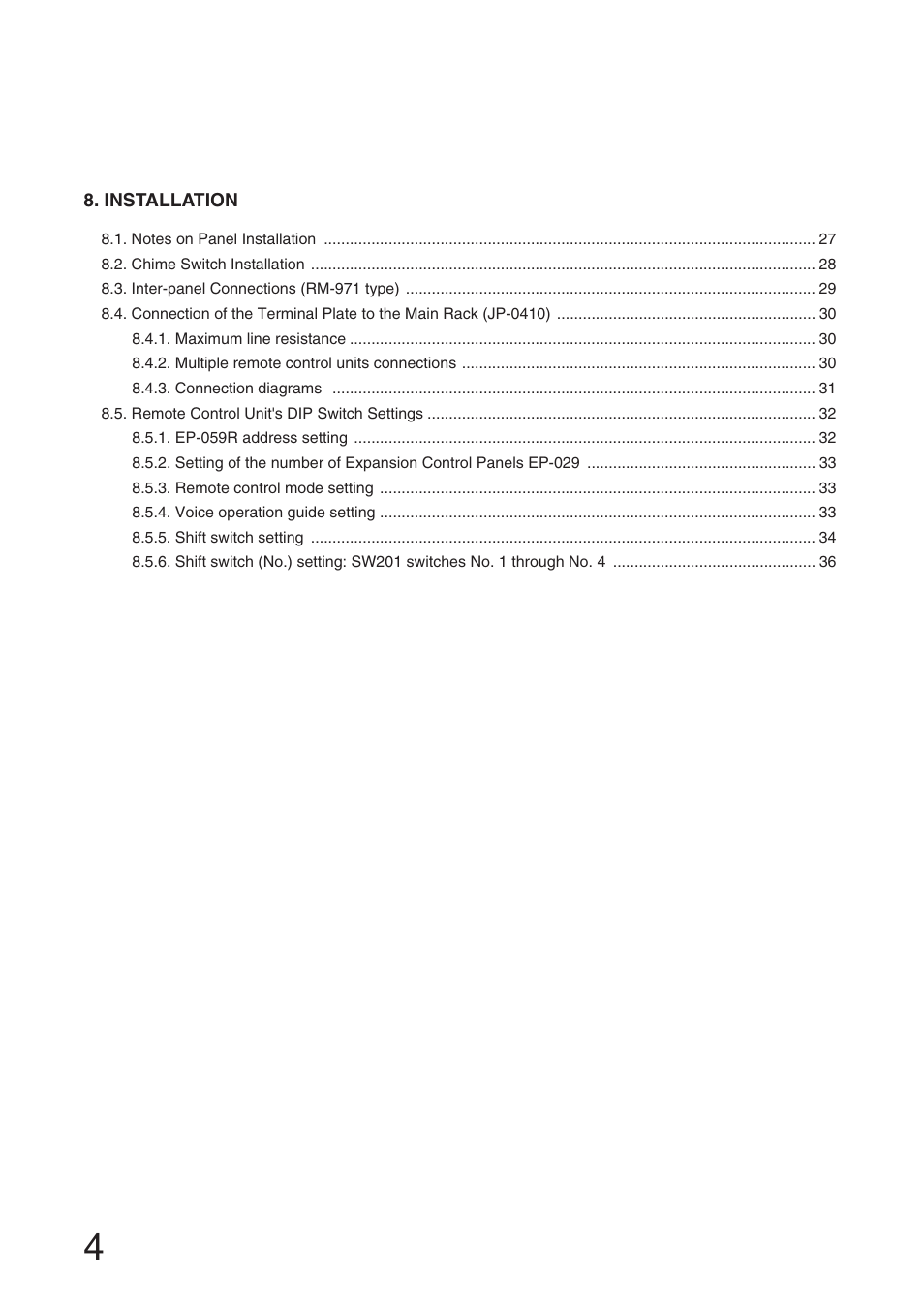 Toa RM-971 User Manual | Page 4 / 36