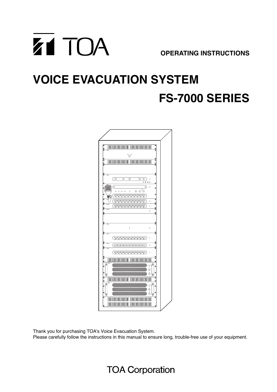 Toa FS-7000 SERIES Manual User Manual | 40 pages