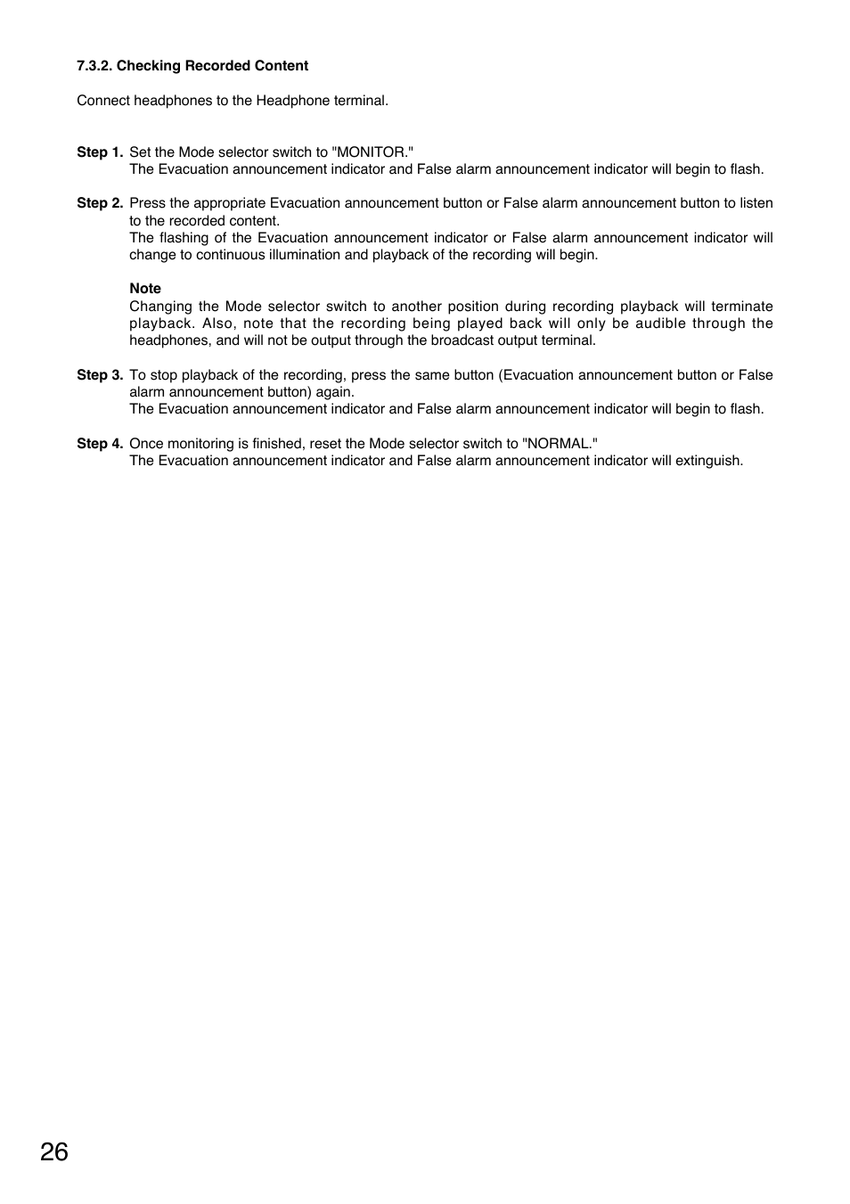 Toa FS-7000 SERIES Manual User Manual | Page 26 / 40