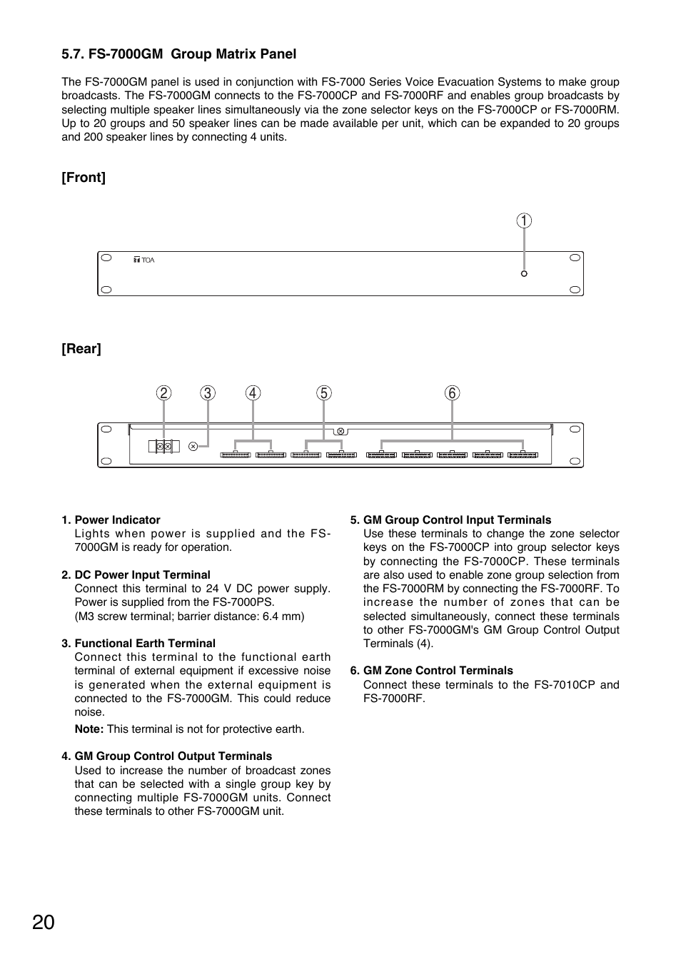 Toa FS-7000 SERIES Installation User Manual | Page 20 / 92