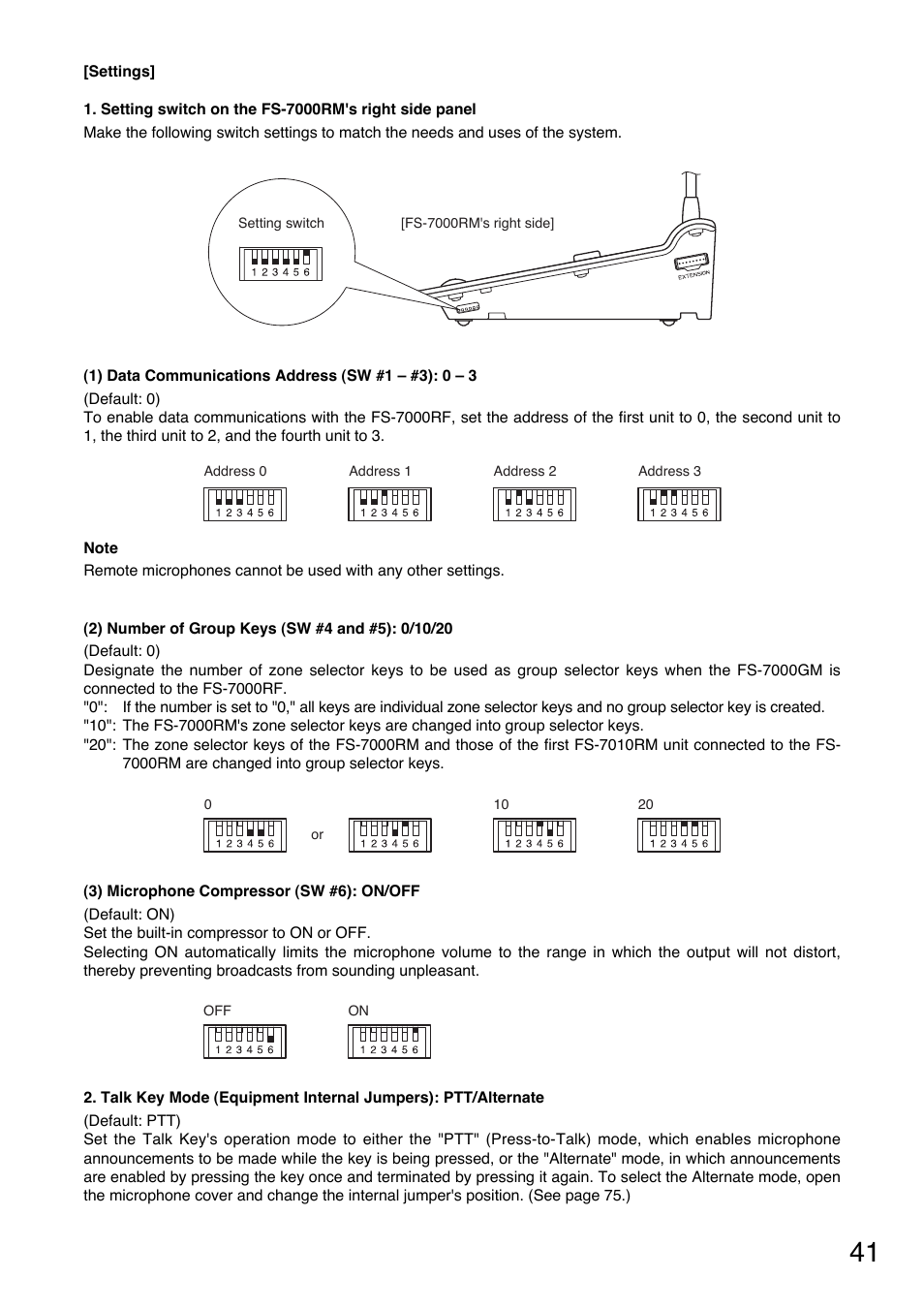 Toa FS-7000 SERIES Installation User Manual | Page 41 / 92