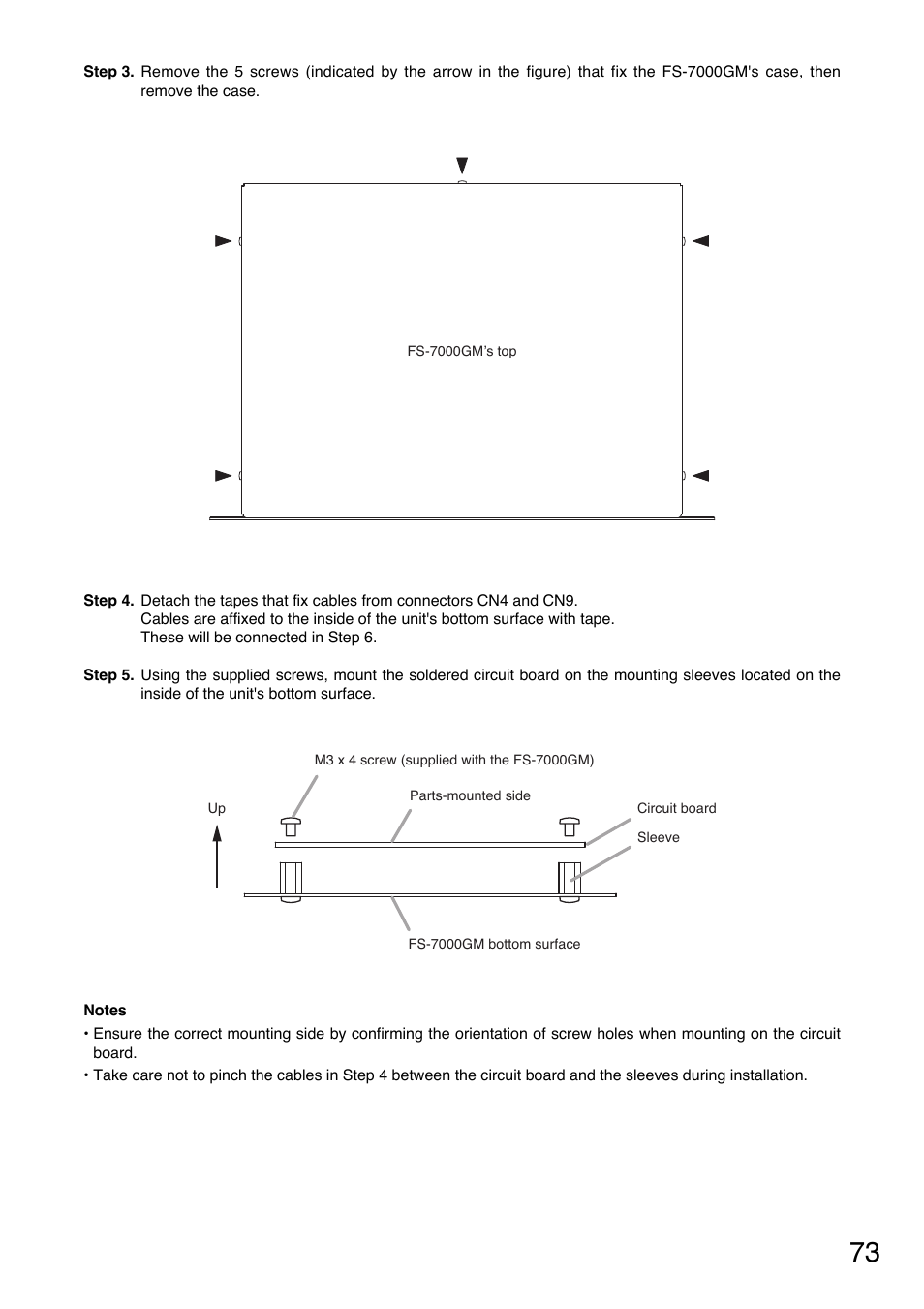 Toa FS-7000 SERIES Installation User Manual | Page 73 / 92
