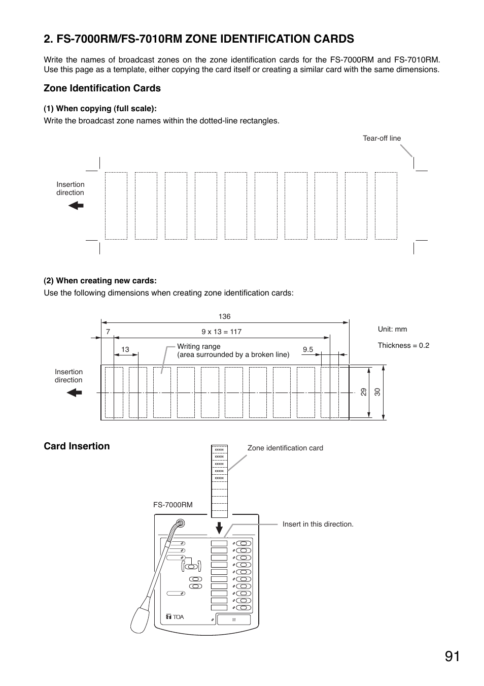 Toa FS-7000 SERIES Installation User Manual | Page 91 / 92