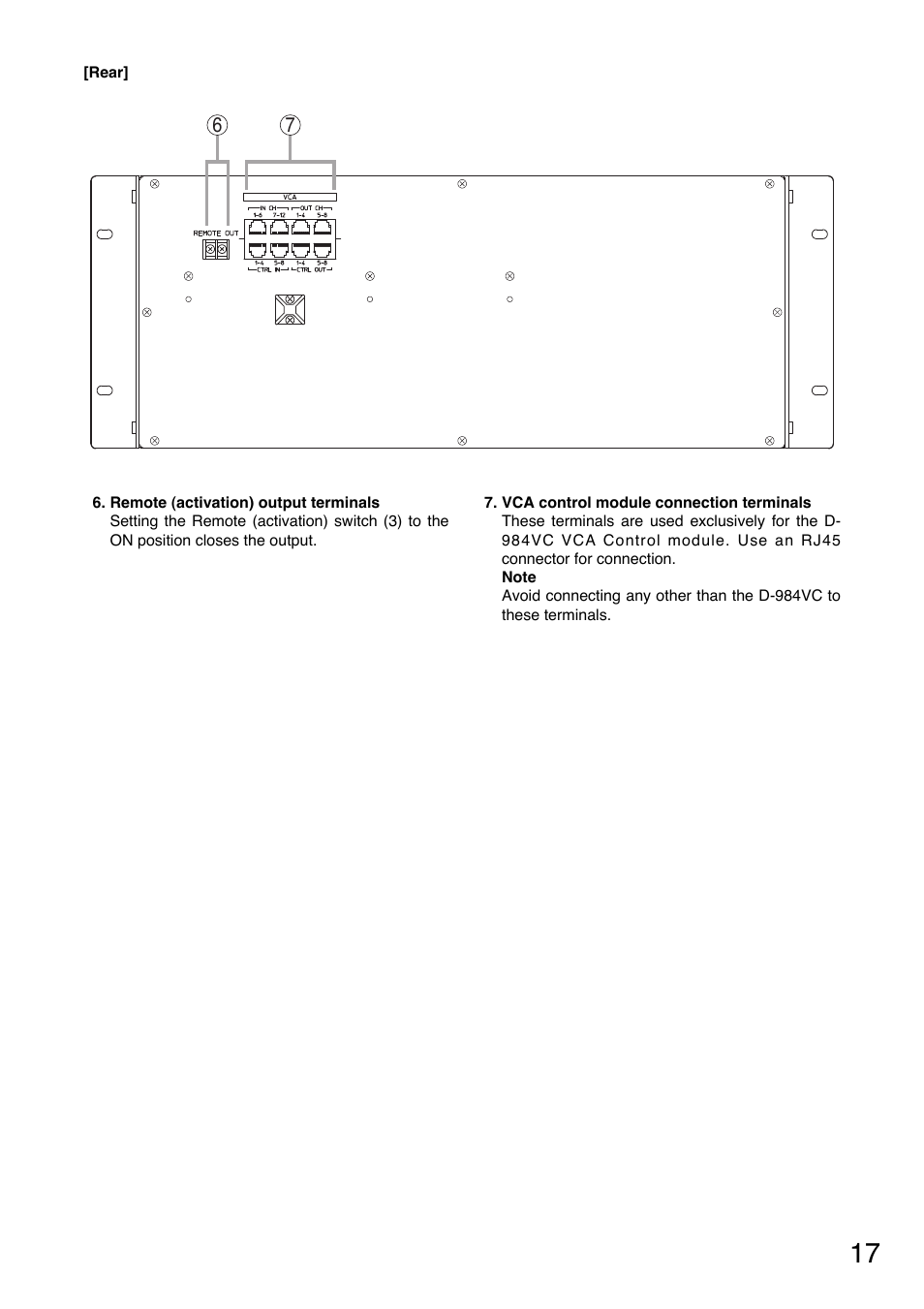 Toa D-2000 Series Installation User Manual | Page 17 / 84