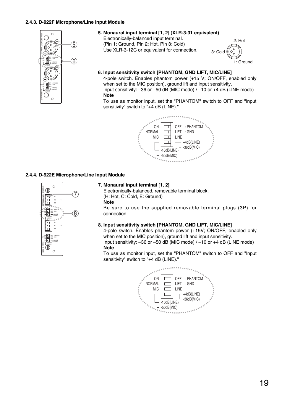 Toa D-2000 Series Installation User Manual | Page 19 / 84