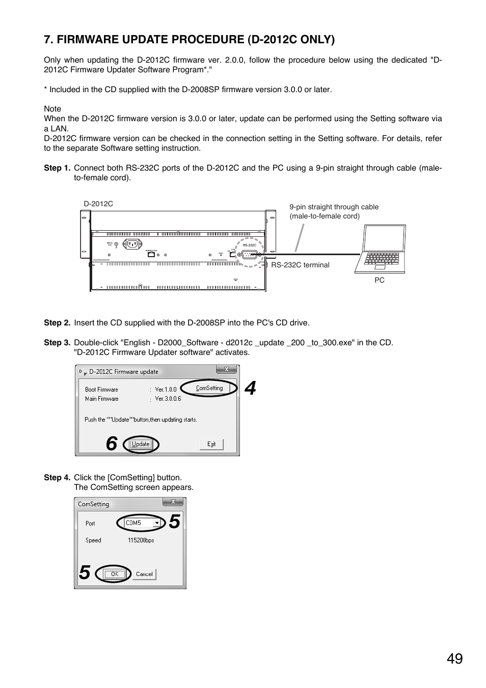 Toa D-2000 Series Installation User Manual | Page 49 / 84