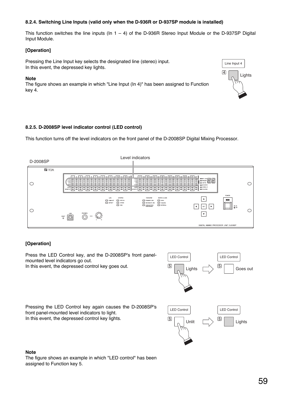 Toa D-2000 Series Installation User Manual | Page 59 / 84