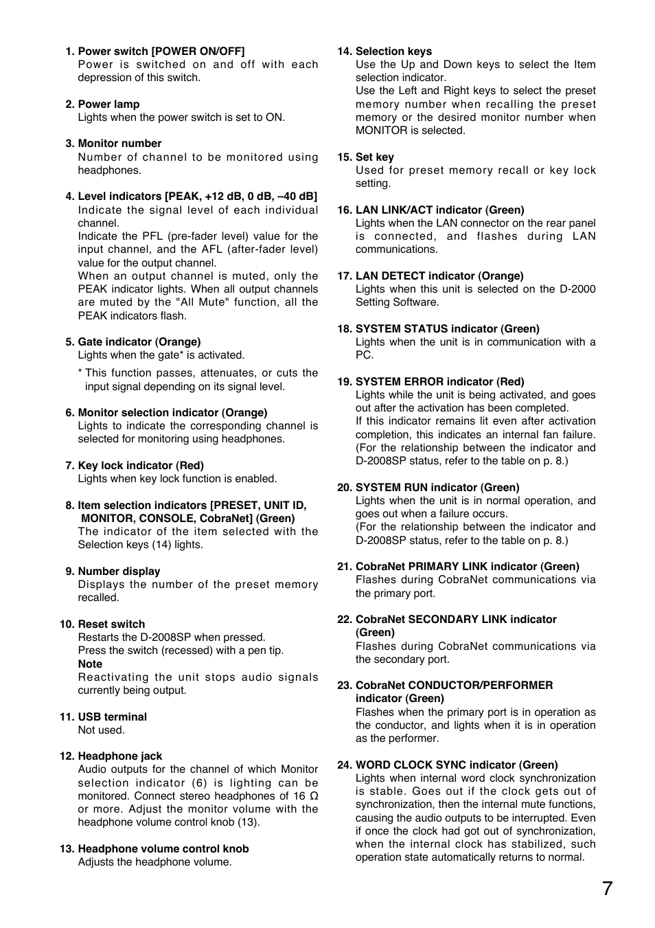 Toa D-2000 Series Installation User Manual | Page 7 / 84