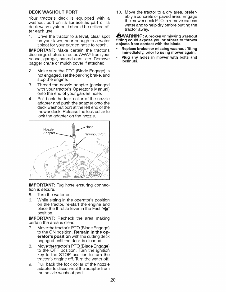 Craftsman 917.28922 User Manual | Page 20 / 64