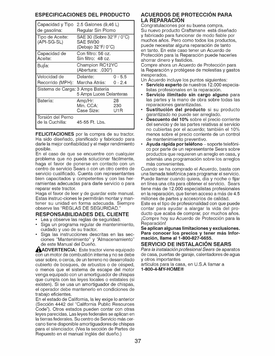 Craftsman 917.28922 User Manual | Page 37 / 64