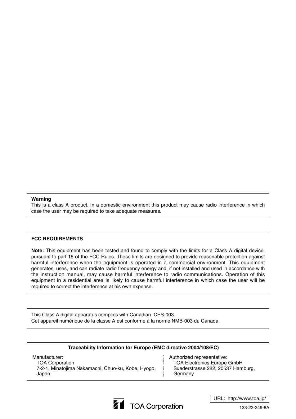 Toa D-2012C User Manual | Page 4 / 4
