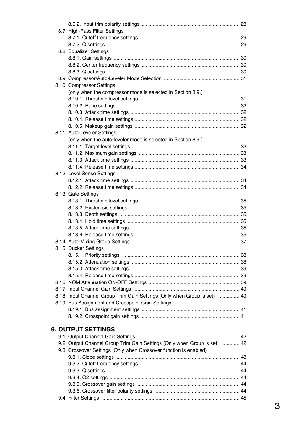 Toa D-901 User Manual | Page 3 / 96