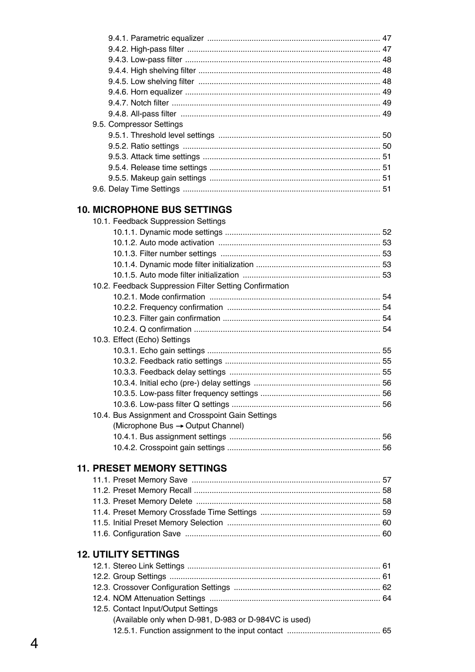 Toa D-901 User Manual | Page 4 / 96