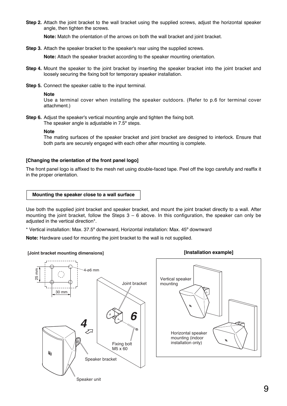 Toa F-1000WTWP User Manual | Page 9 / 18