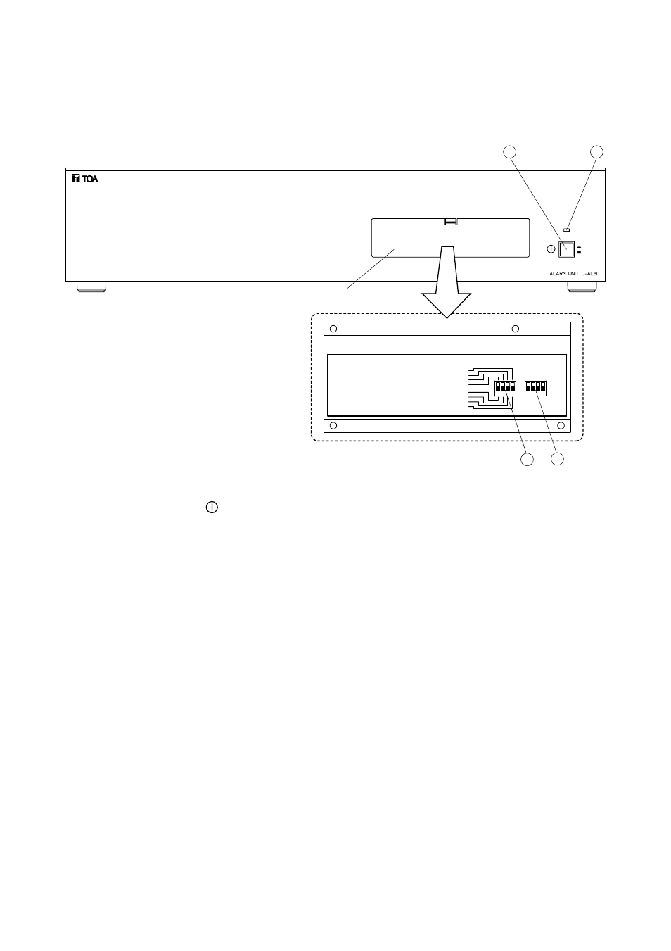 Nomenclature and functions, Front panel | Toa C-AL80 User Manual | Page 5 / 16