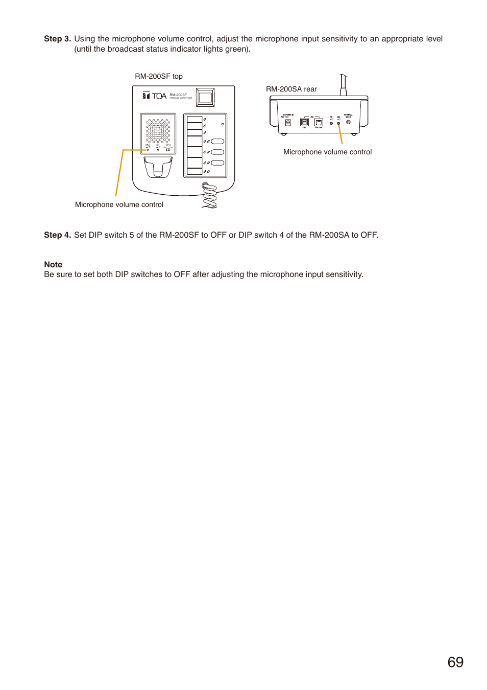 Toa SX-2000 Series Installation User Manual | Page 69 / 194