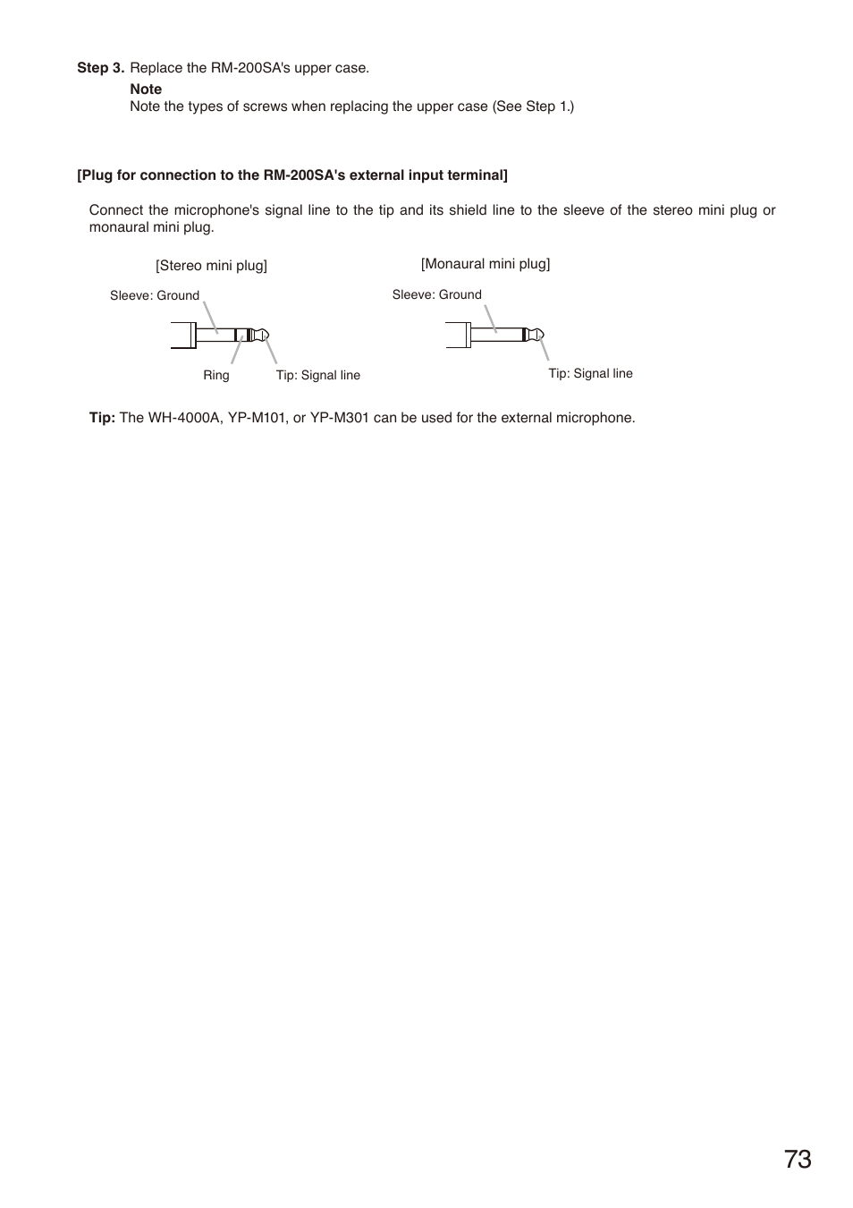 Toa SX-2000 Series Installation User Manual | Page 73 / 194