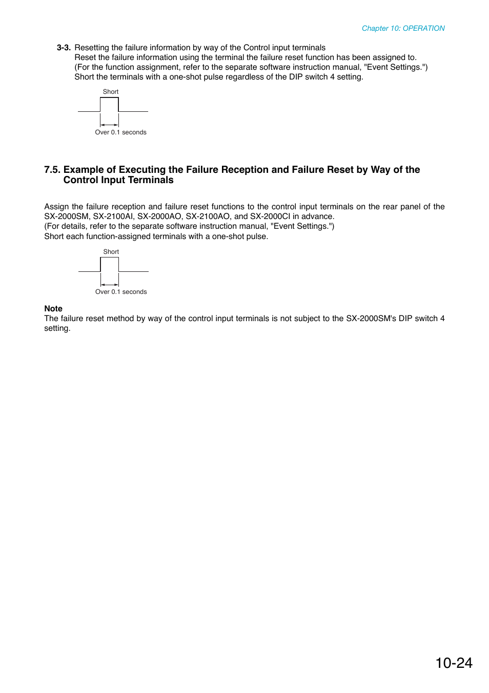 By way of the control input terminals | Toa SX-2000 Series Manual User Manual | Page 129 / 132