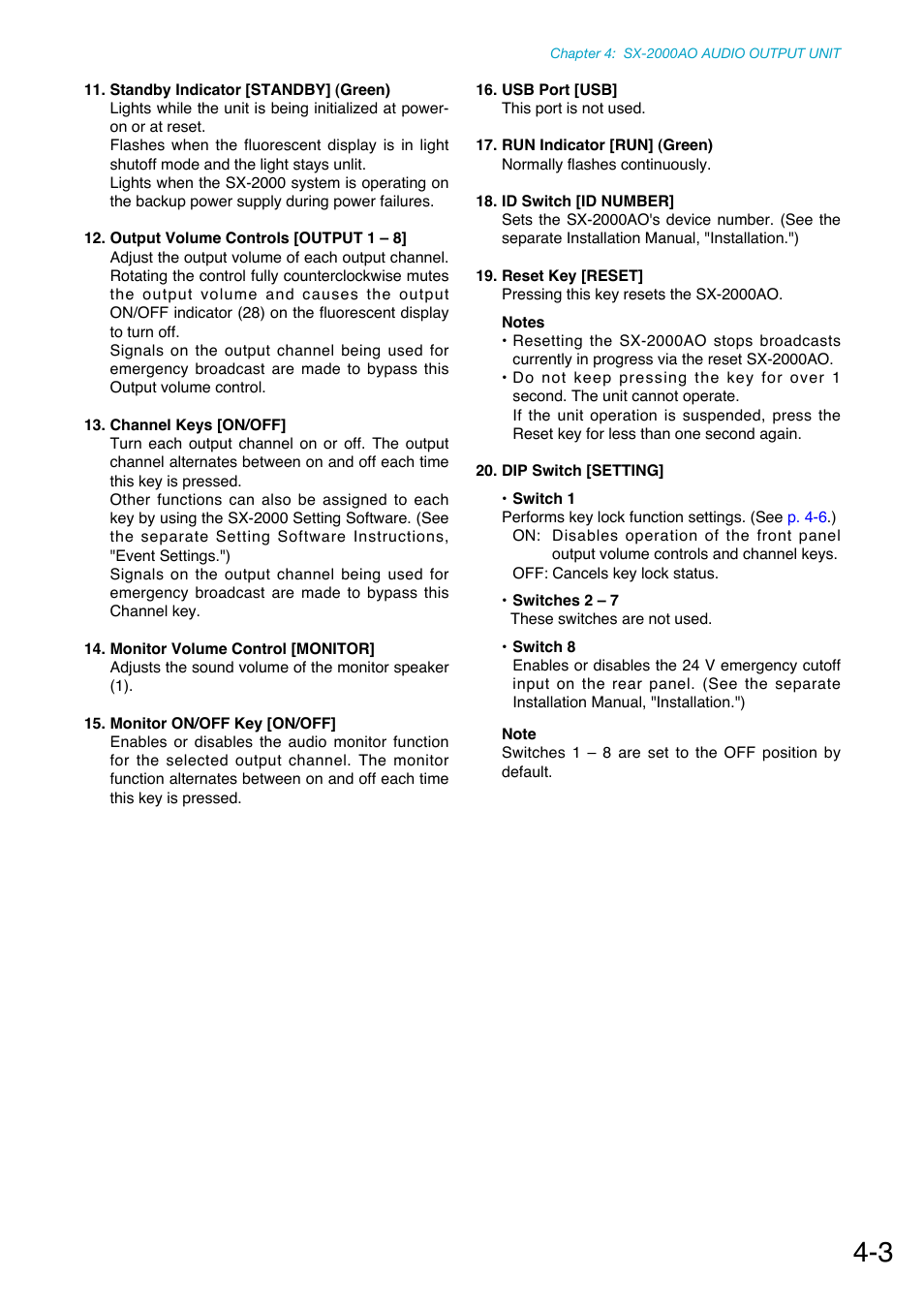 Toa SX-2000 Series Manual User Manual | Page 45 / 132