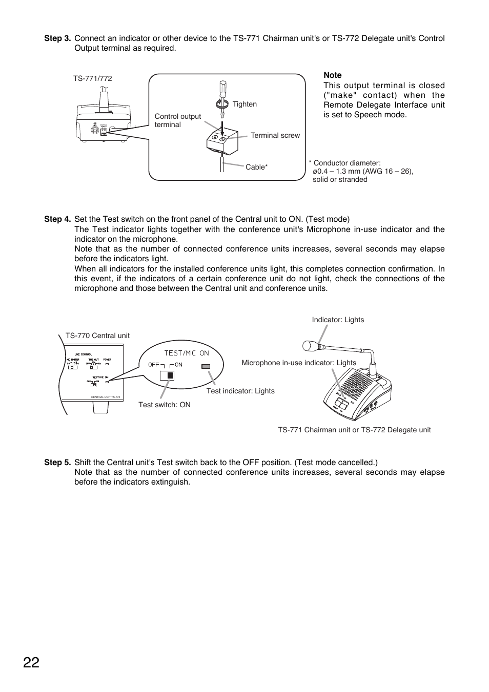 Toa TS-770 Series User Manual | Page 22 / 32