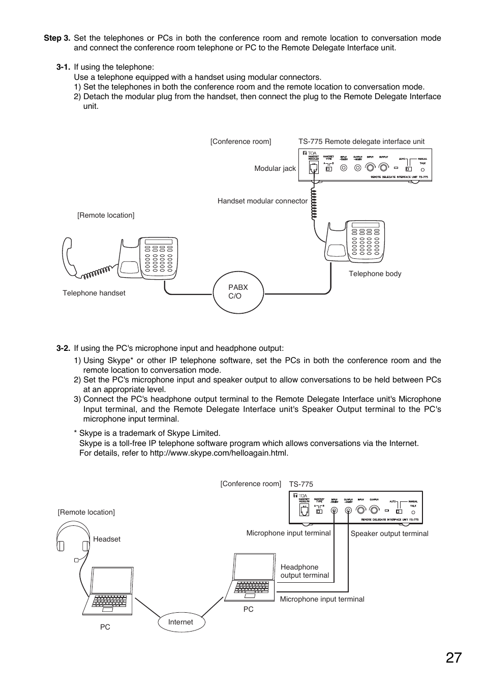 Toa TS-770 Series User Manual | Page 27 / 32