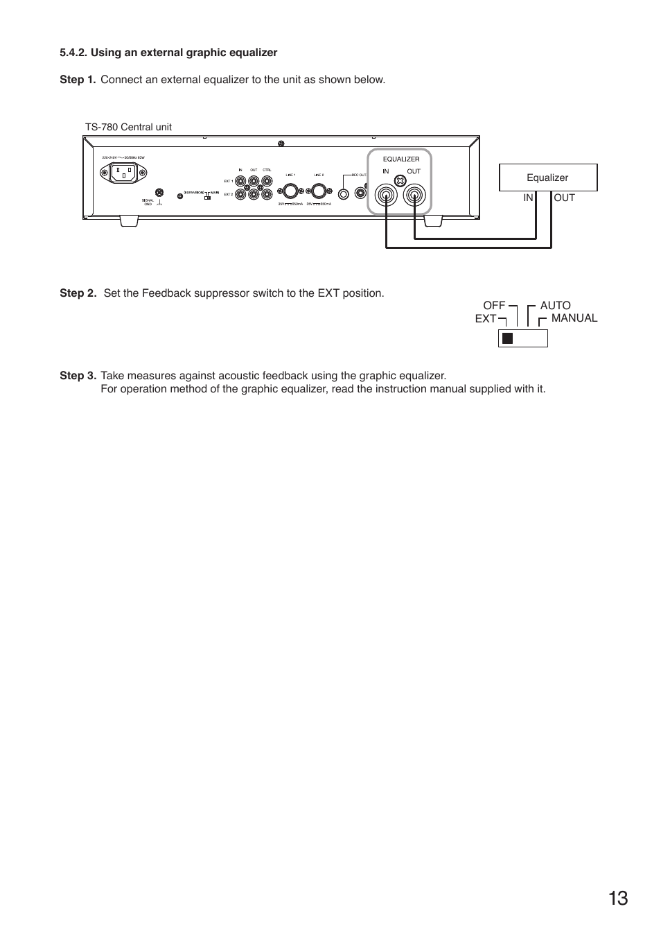 Toa TS-780 Series User Manual | Page 13 / 52