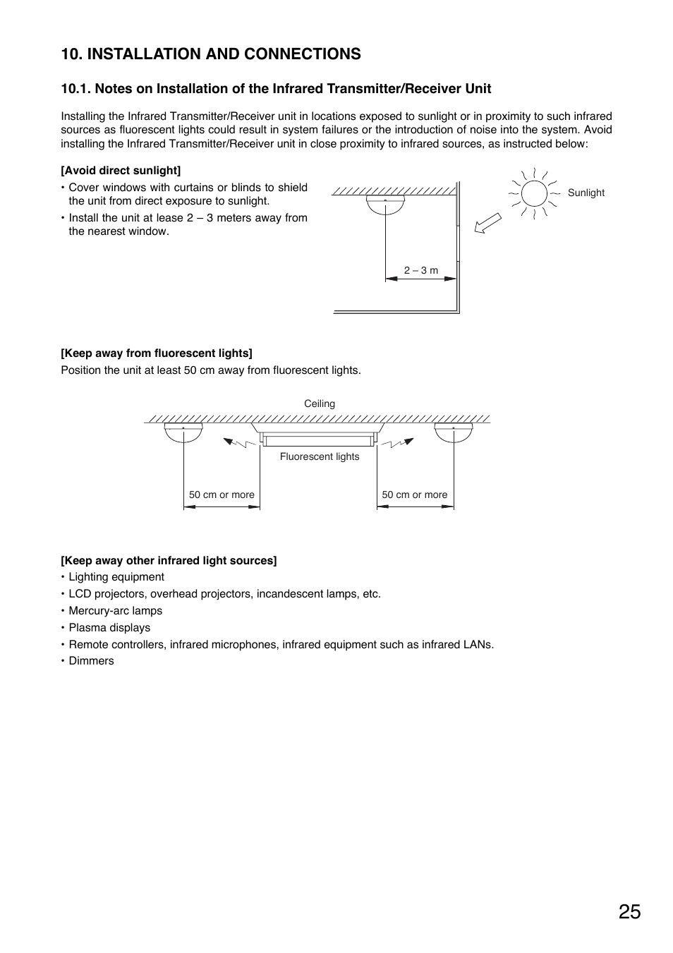 Installation and connections | Toa TS-800 Series User Manual | Page 25 / 60