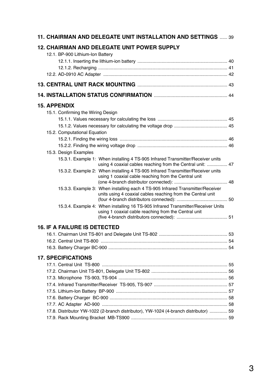 Toa TS-800 Series User Manual | Page 3 / 60