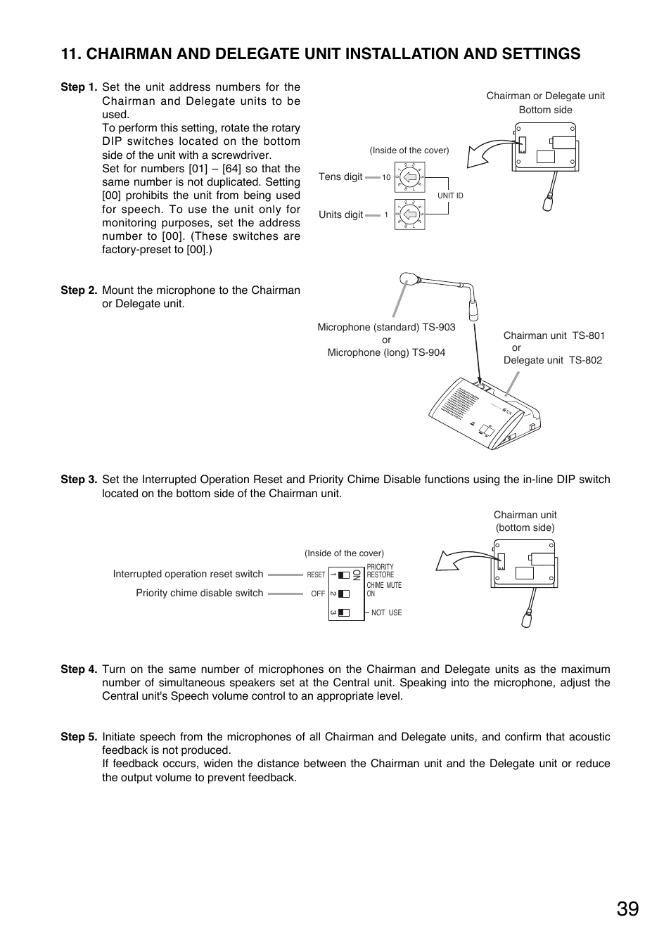 Toa TS-800 Series User Manual | Page 39 / 60