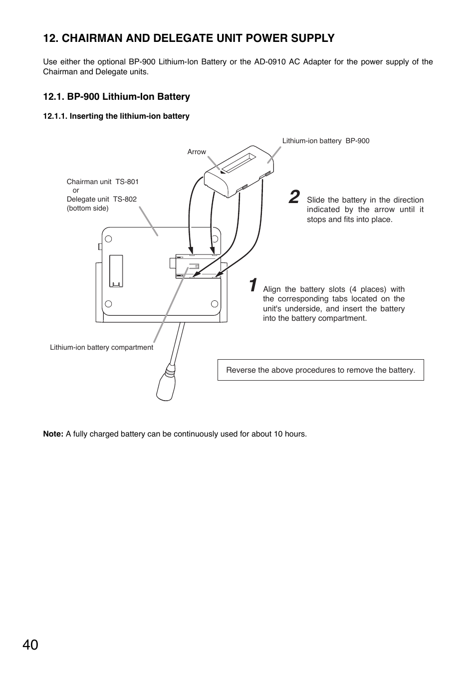 Toa TS-800 Series User Manual | Page 40 / 60