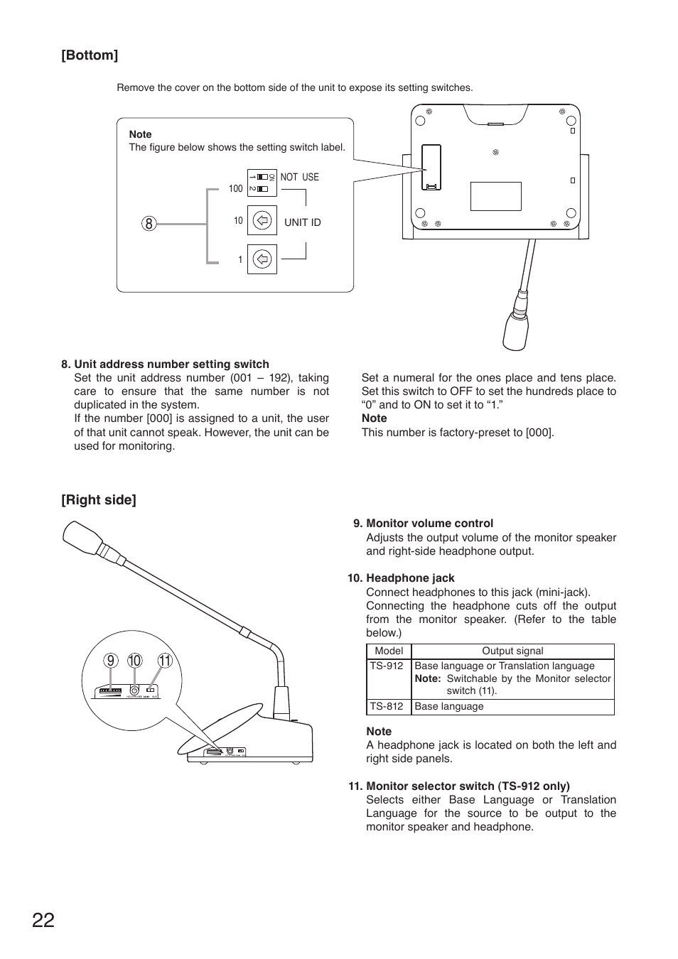 Toa TS-910 Series Installation User Manual | Page 22 / 64